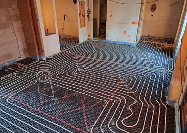 Aanleg vloerverwarming